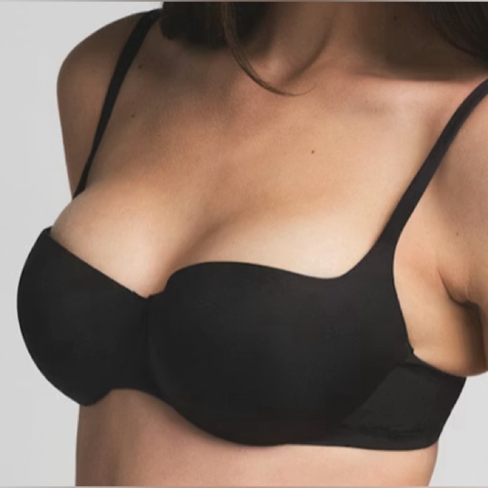 SKIMS NWT ULTIMATE PUSHUP BALCONETTE BRA 34C black/onxy color